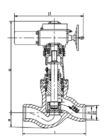الكروم الموليبدينوم الفاناديوم الصلب الكهربائية صمام المحرك، توقف القيمة J61Y-32