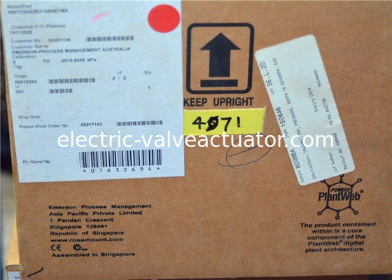 سعر جيد Rosemount 3051TG ناقل الضغط في الخط 3051TG3A2C21AB4M5K5 -14.7 إلى 800PSI على الانترنت