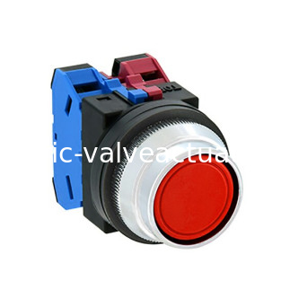 سعر جيد ABN2F11R 1NO هيكل الاتصال زر الضغط مفتاح φ30 حجم ثقب التثبيت مع الإضاءة الحمراء على الانترنت