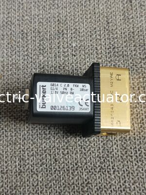 سعر جيد BURKERT 126139 صمام الملف اللولبي - النوع 6014 صمام الملف اللولبي النحاسي G1/4 110V AC على الانترنت