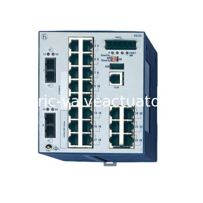 سعر جيد تغيير السكك الحديدية Hirschmann RS20-2400S2S2SDAEHC مع Fiber Uplink للاتصال بالشبكة الصناعية على الانترنت