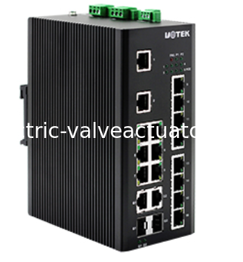 سعر جيد محول UOTEK UT-6218-2GSFP-POE 16+2G جيجابت PoE | محول إيثرنت صناعي للوصلة الصاعدة من الألياف على الانترنت