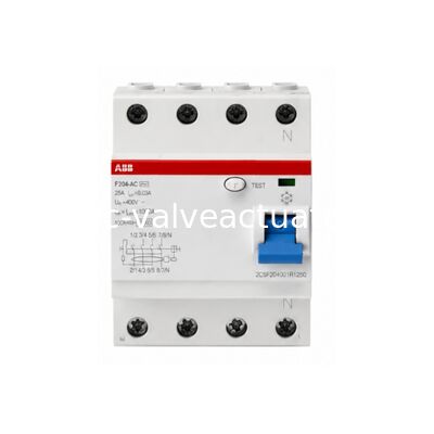 سعر جيد ABB 2CSF204401R1950 F204 A-125/0.03 AP-R مفك التيار المتبقي 125A 4 قطب على الانترنت
