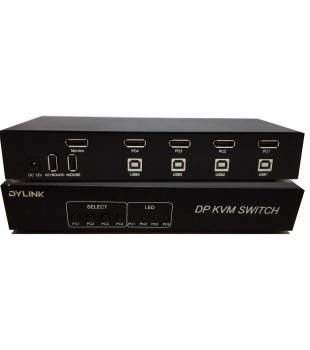 سعر جيد B أنثى 3840x2160 USB KVM سويتش SW1401DP 4 منافذ على الانترنت