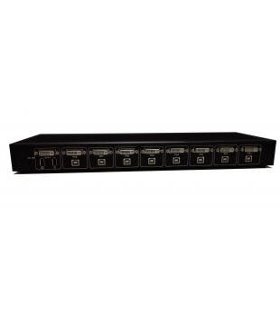 سعر جيد 8 منفذ أنثى DVI KVM Switch SW1801D Rack Mount KVM Switch على الانترنت